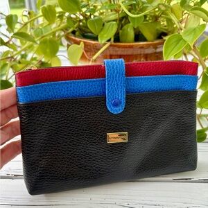 Vintage Romana Moda TriColor Leather Wallet